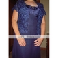 KYRA - Robe de Mère de Mariée Mousseline Satin Stretch - Châle Inclus