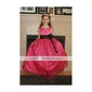 A-line Scoop Floor-length Satin Organza Flower Girl Dress