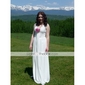 Chiffon Sheath/ Column V-neck Floor-length Evening Dress