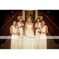 Chiffon Sheath/ Column V-neck Floor-length Evening Dress