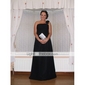 Empire One Shoulder Sleeveless Floor-length Chiffon Wedding Party/Evening Dress 