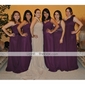 INÉS - Vestido de Fiesta de boda o de Dama de honor de Gasa