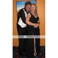 Column One Shoulder Sweep Train Chiffon Over Stretch Satin Evening Dress inspired by Jennifer Aniston at Golden Globe  