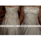 Ball Gown Strapless Floor-length Wedding Dress With Satin Wrap