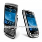 Textured Stylish Protective Leather Case for Blackberry 9000 (Black)