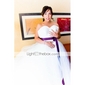 Satin Tulle Ball Gown Sweetheart Chapel Train Wedding Dress inspired by Kate Huds in Bride Wars