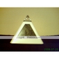 Pyramid Shaped Colorful Light Digital Alarm Clock Calendar Thermometer (3xAAA)