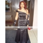 Trumpet/Mermaid Off-the-shoulder Floor-length Satin Evening Dress 