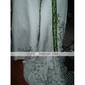 A-line Strapless Sleeveless Organza Satin Chapel Train Wedding Dress