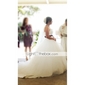 Satin Tulle Ball Gown Sweetheart Chapel Train Wedding Dress inspired by Kate Huds in Bride Wars