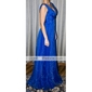 Organza A-line Floor-length Evening Dress inspired by Maria Grazia Cucinotta at Venice Film Festival