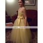 Ball Gown Spaghetti Straps Floor-length Satin Tulle Flower Girl Dress