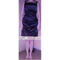 Sheath/Column Square Knee-length Stretch Satin Bridesmaid/Wedding Party Dress 