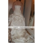 Ball Gown Sweetheart Chapel Train Satin Lace Wedding Dress With Wrap 