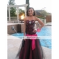Trumpet/ Mermaid Sweetheart Floor-length Sequined Tulle Prom Dress