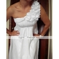 Empire One Shoulder Floor-length Chiffon Over Mading Bridesmaid Dress  
