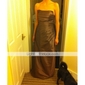 Sheath/ Column Strapless Floor-length Taffeta Bridesmaid/ Wedding Party Dress