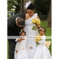 Empire One Shoulder Floor-length Chiffon Over Mading Bridesmaid Dress  