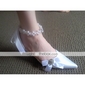 Satin upper Mid Heel Pumps Closed-toes With Rhinestone Wedding Bridal Shoes .More Colors Available