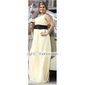Sheath/Column One Shoulder Floor-length Chiffon/Mading Bridesmaid/Wedding Party Dress 