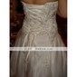 Ball Gown Strapless Floor-length Wedding Dress With Satin Wrap