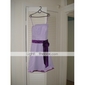 A-line Strapless Knee-length Chiffon Stretch Satin Bridesmaid/ Wedding Party Dress