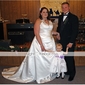 A-Line Halter Court Train Satin Plus Size Wedding Dress