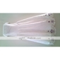 A-Line Strapless Tea-length Lace Wedding Dress 