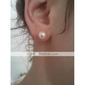 14k or blanc 6,5-bis 7mm perle d'eau douce (dszz048)