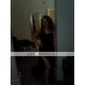 Column One Shoulder Sweep Train Chiffon Over Stretch Satin Evening Dress inspired by Jennifer Aniston at Golden Globe  