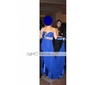 Chiffon Column One Shoulder Sweep Train Evening Dress inspired by Sandrine Bonnaire at Venice Film Festival 
