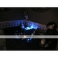 Single Handle Color Changing LED Waterfall Bathroom Sink Faucet (Chrome Finish)