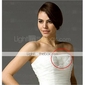 A-line Sweetheart Court Train Organza Wedding Dress
