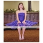 Ball Gown Strapless Knee-length Organza Cocktail/ Homecoming Dress