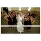 A-line Square Knee-length Chiffon Bridesmaid/ Wedding Party Dress