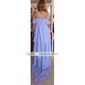 High Low Chiffon A-line Off-the-shoulder Cocktail Dress inspired by Brooklyn Decker at the 83rd Oscar