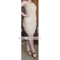 Sheath/Column One Shoulder Knee-length Chiffon Over Mading Bridesmaid/Wedding Party Dress 