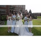 A-line Strapless Short/  Mini Taffeta Bridesmaid/ Little Black/ Wedding Party/ Homecoming Dress