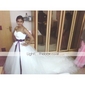 Satin Tulle Ball Gown Sweetheart Chapel Train Wedding Dress inspired by Kate Huds in Bride Wars