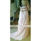Sheath/ Column Sweetheart Sweep/ Brush Train Chiffon Elastic Woven Satin Evening Dress