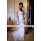 Trumpet / Mermaid Sweetheart Sweep / Brush Train Wedding Dress