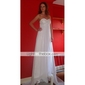 Sheath/Column Sweetheart Court Train Chiffon Wedding Dress 