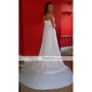 Sheath/Column Sweetheart Court Train Chiffon Wedding Dress 