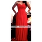 Sheath/Column Sweetheart Watteau Train Chiffon Over Stretch Satin Evening Dress 