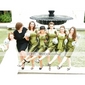 Sheath/Column Scoop Knee-length Taffeta Bridesmaid Dress