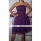 ILINCA - Robe pour Mariage et de Demoiselle d'Honneur Organza Satin