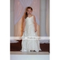 A-line Spaghetti Straps Floor-length Taffeta Organza Flower Girl Dress