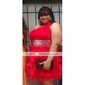 Ball Gown One Shoulder Short/ Mini Organza Elastic Woven Satin Cocktail Dress