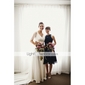A-line Jewel Knee-length Chiffon Bridesmaid/ Wedding Party Dress