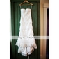 Trumpet / Mermaid Sweetheart Sweep / Brush Train Wedding Dress
